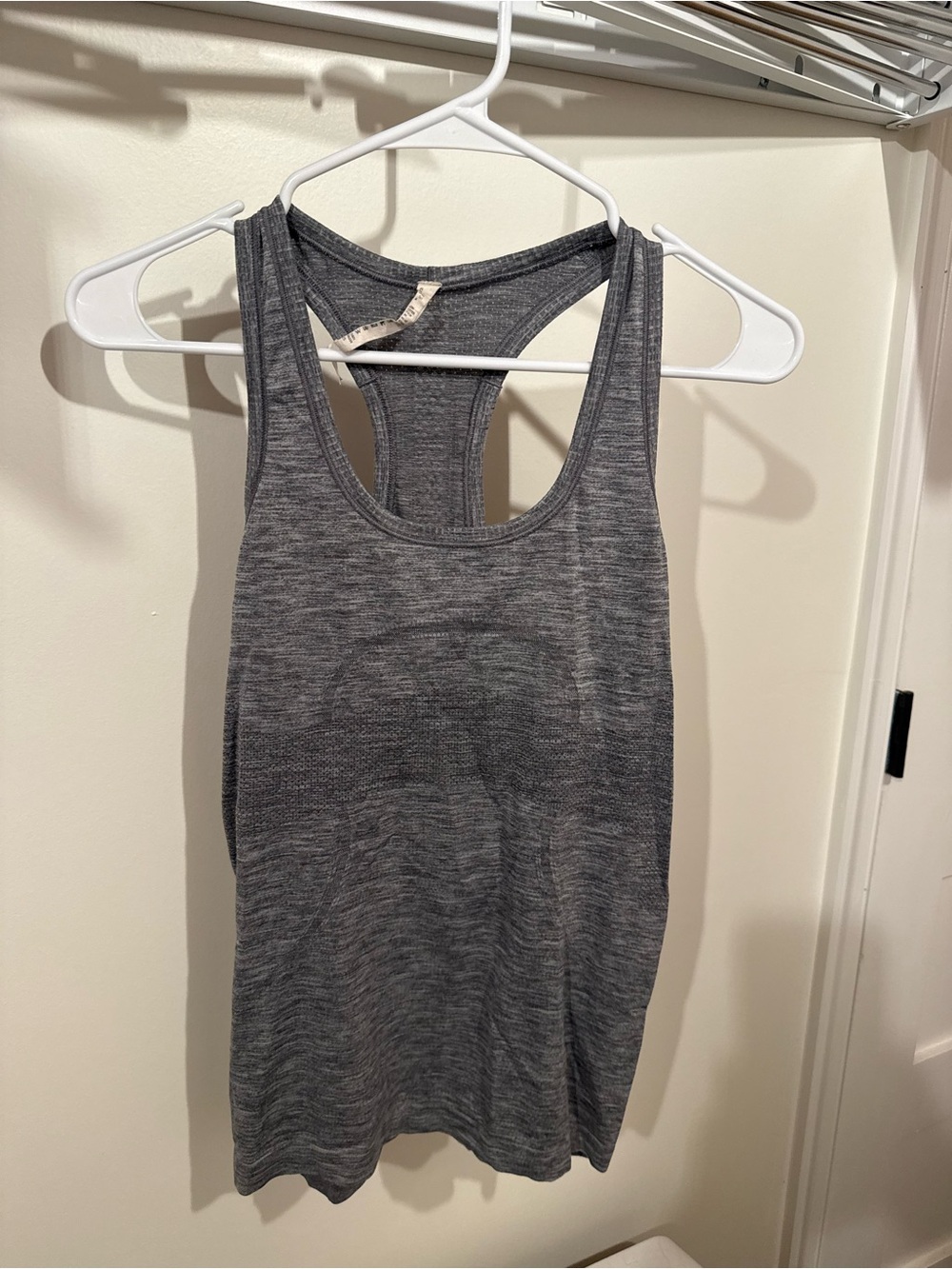 lululemon athletica Heathered Charcoal Racerback Tank